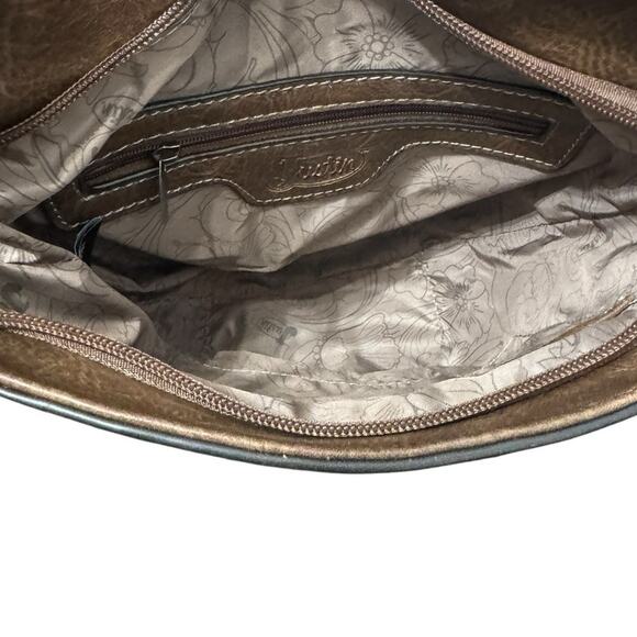 NWT! Justin Brown Western Concealed Carry Crossbody Shoulder Bucket Bag - Picture 9 of 9